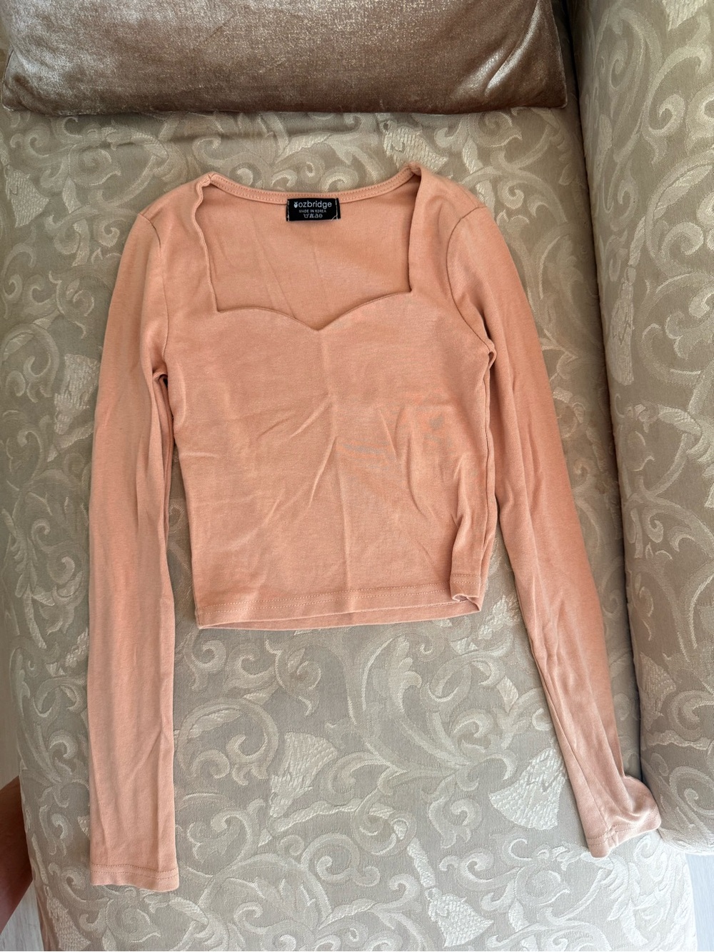 Free Long Sleeve Top - Peach